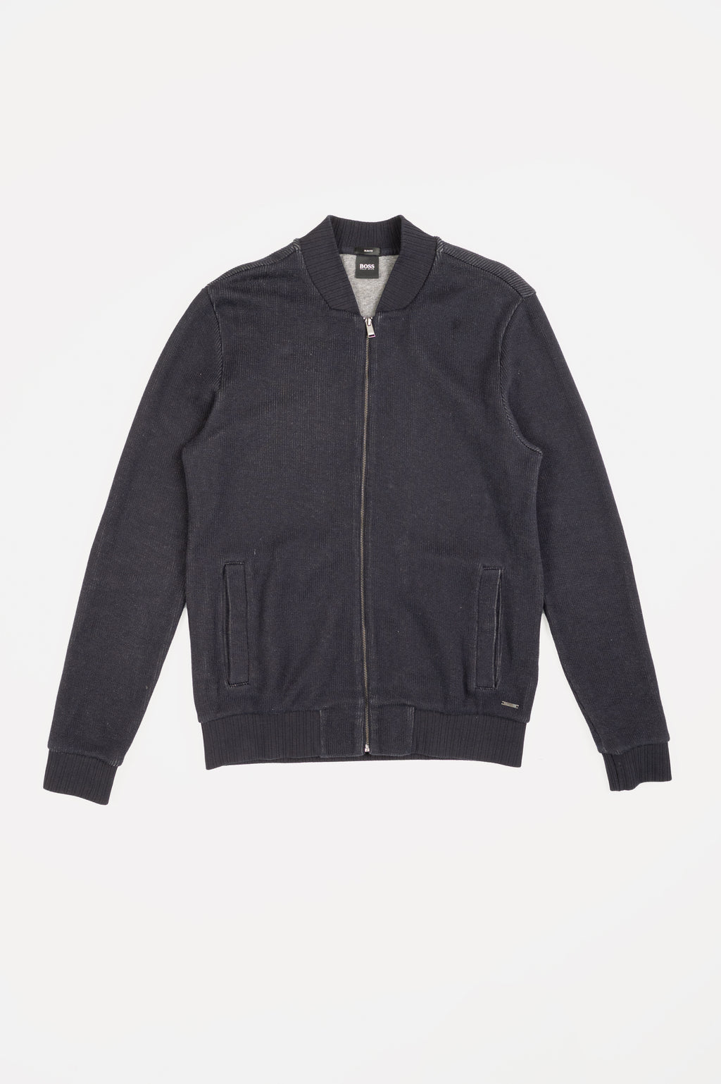 Bomber- Style Zip up Cardigan