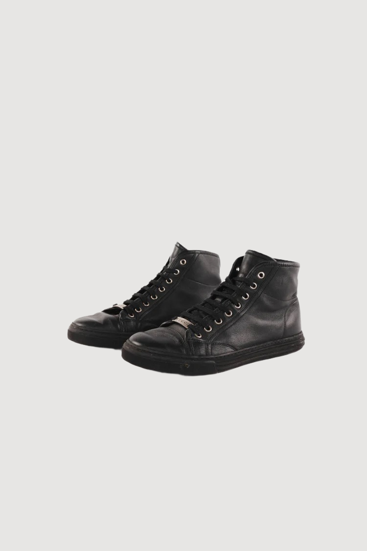 California Miro Soft Leather High Top Sneakers | Gucci at  display picture 3