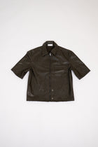 Zara Leather Effect Overshirt