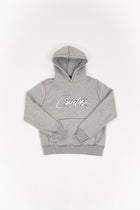 Corteiz Satin Allstarz Applique Hoodie Grey