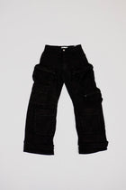Zara Black Denim Cargo Pants