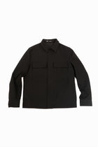 Black Bottom Up Overshirt