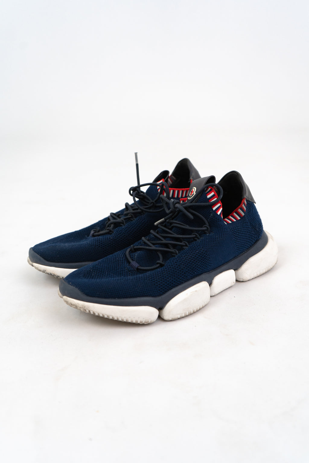 Moncler Bubble Sole Mesh Sneakers in Navy