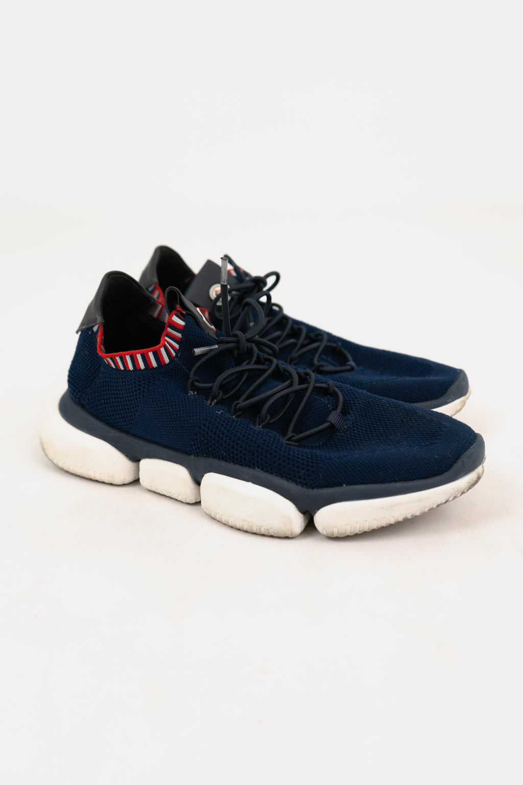 Moncler Bubble Sole Mesh Sneakers in Navy