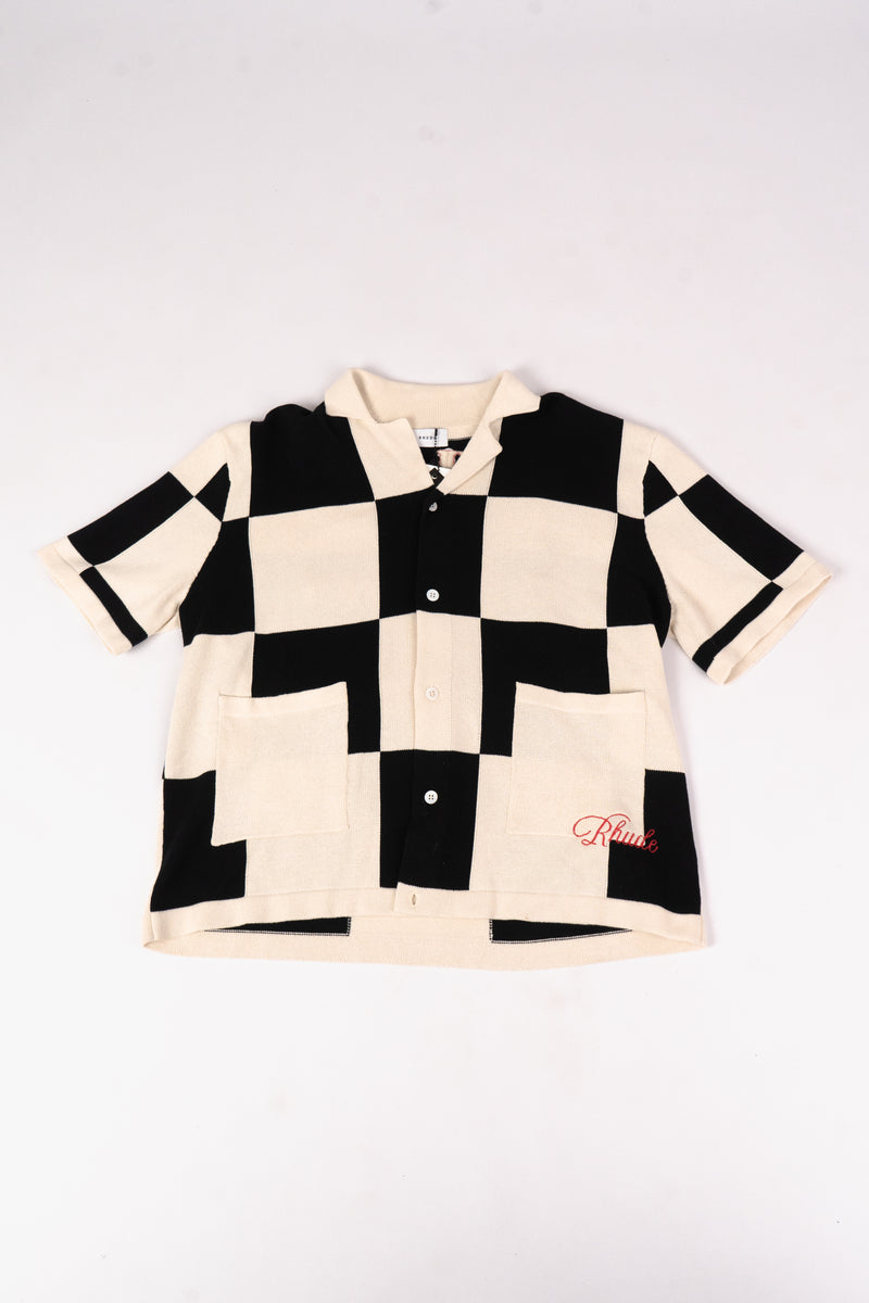 Rhude checked Knit shirt