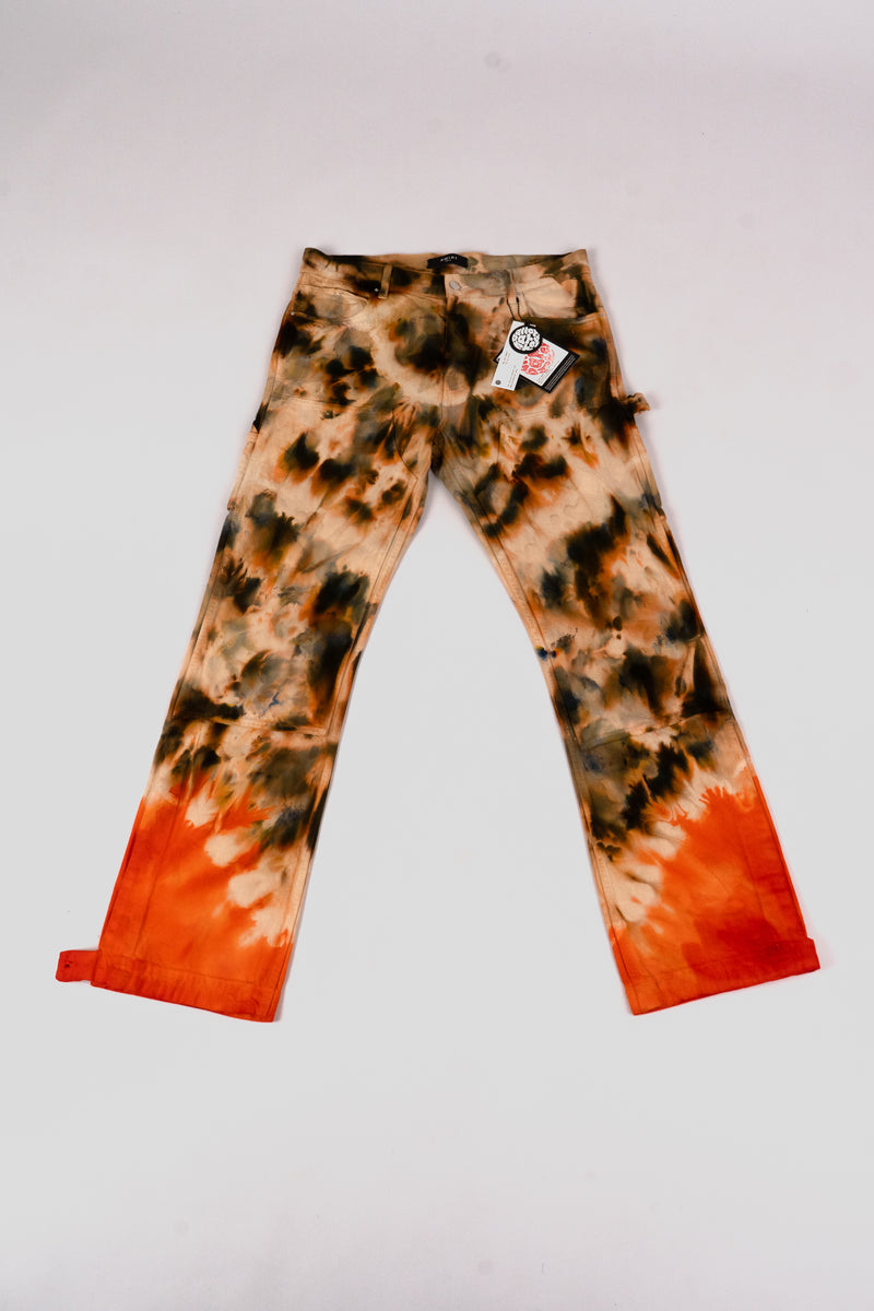 Amiri Double Knee Tie-dye Carpenter Pants