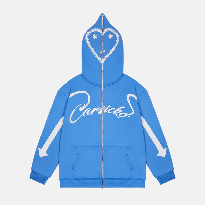 Carsicko Blue Full Zip Hoodie