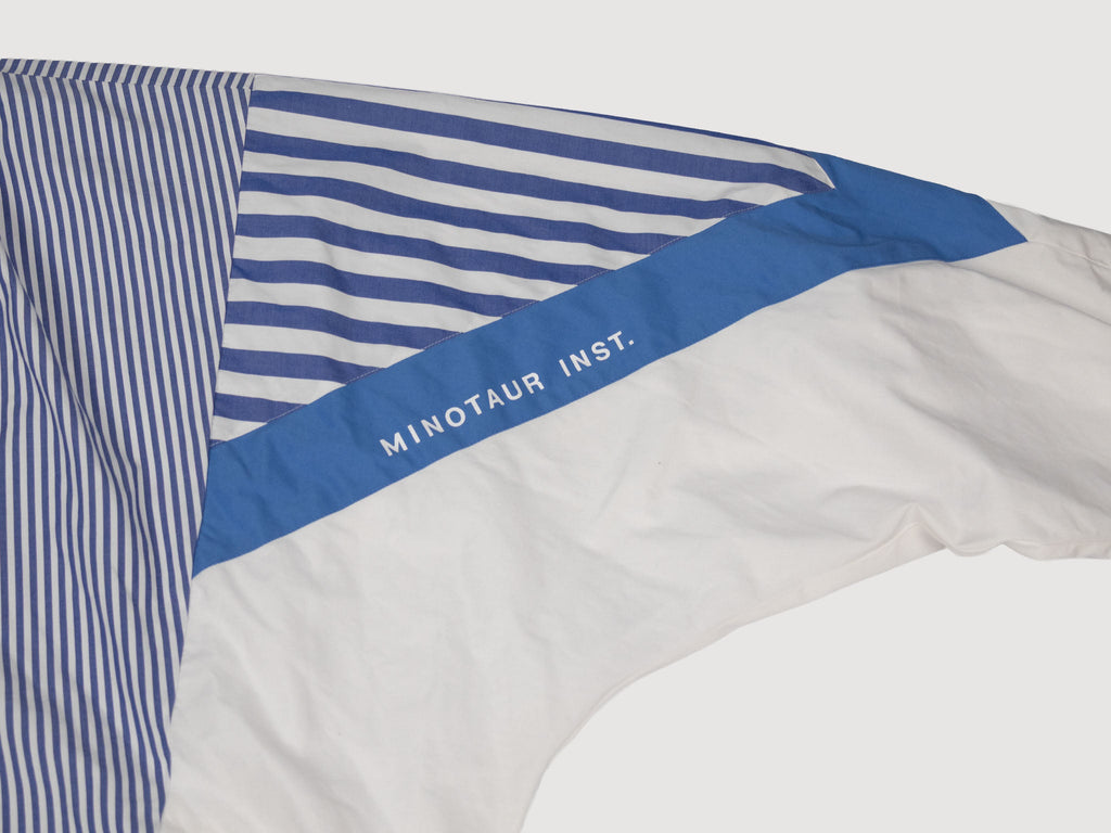 Minotaur stripe hooded jacket