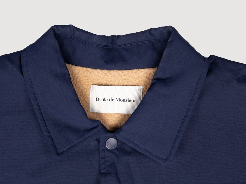 Drôle de Monsieur "Not From Paris Madame" fleece-lined coach jacket