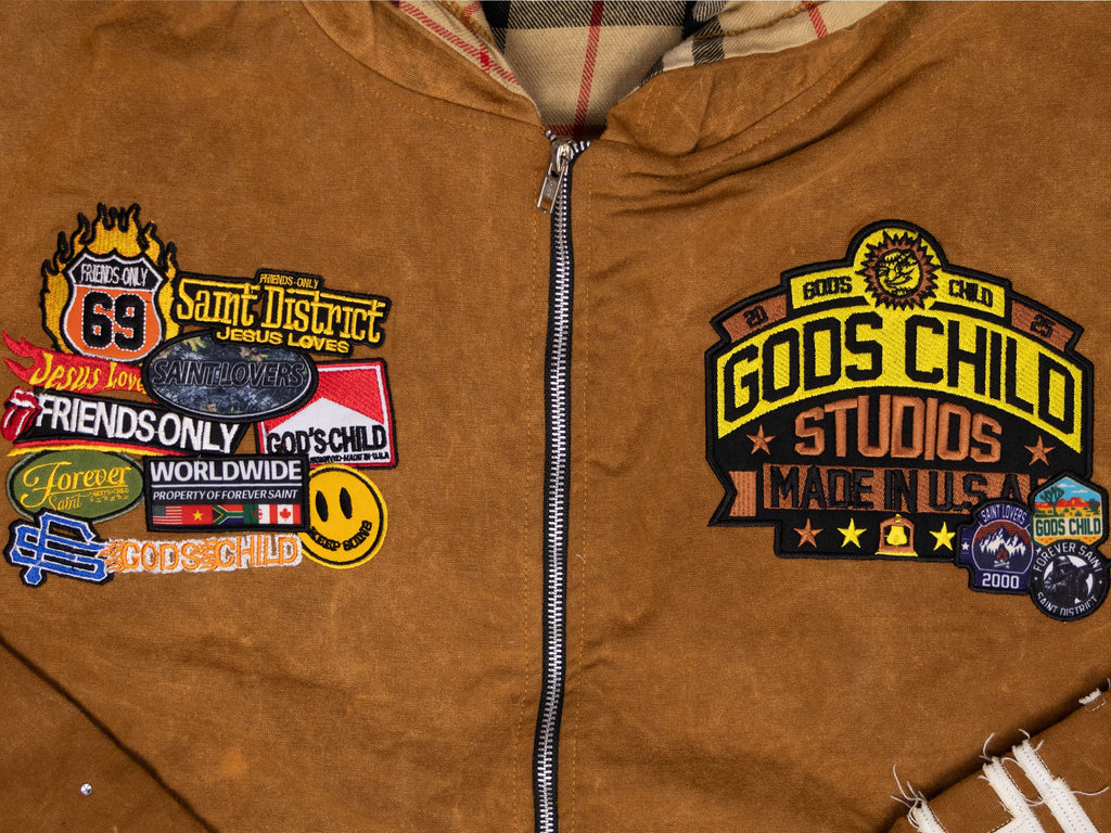 Godschild Studios camel patches Jacket