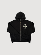 Ask Yourself Cross Zip Hoodie