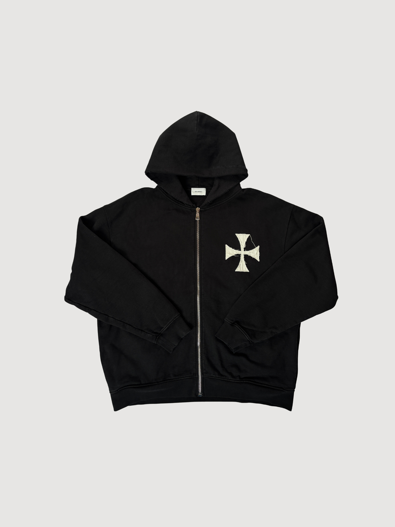 Ask Yourself Cross Zip Hoodie
