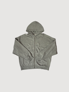 Flaneur Bear Embroidered Zip Hoodie