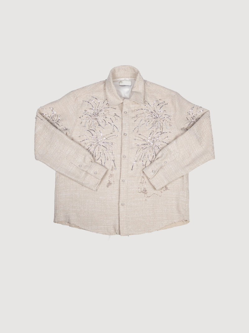 Crystal firework flannel