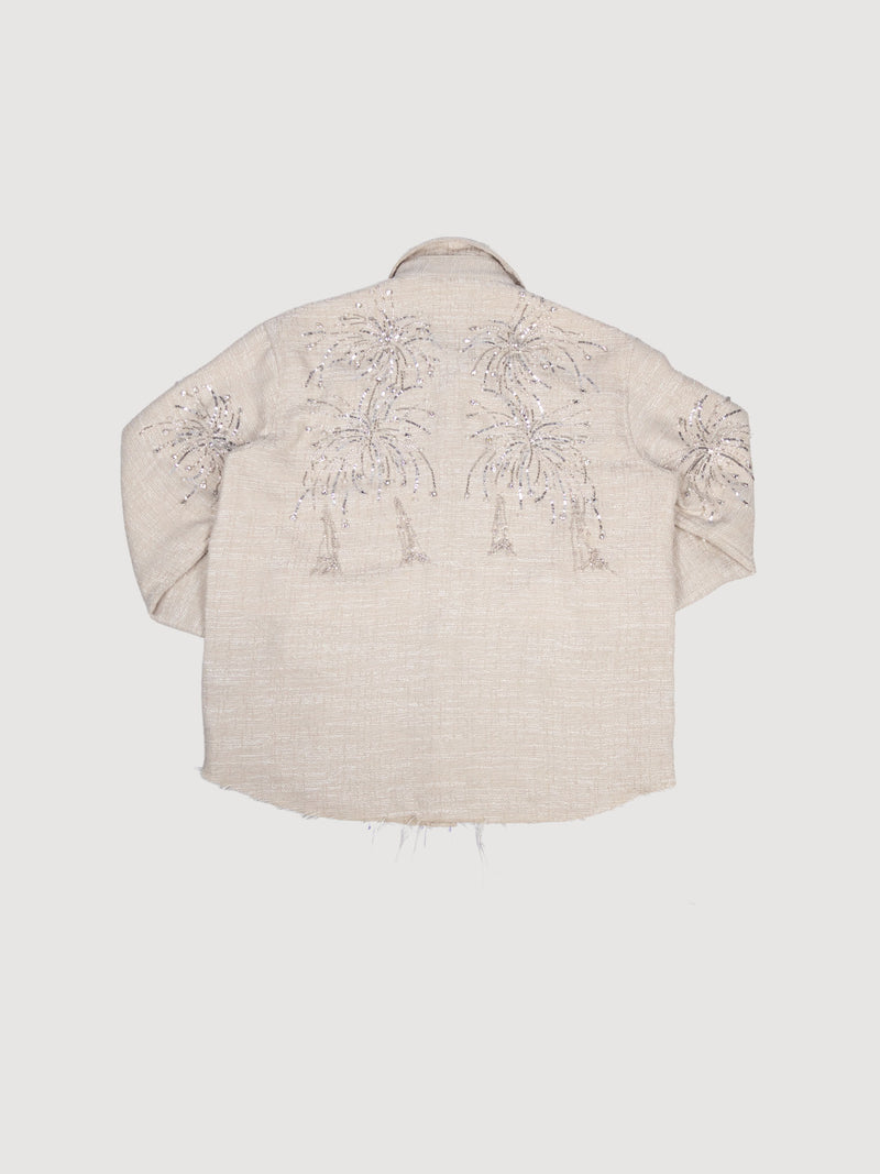 Crystal firework flannel
