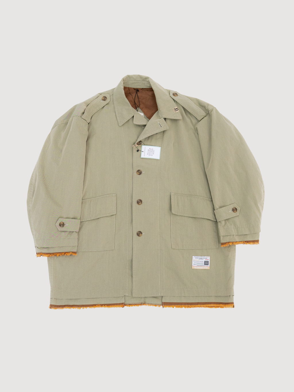 Maison Mihara Yasuhiro Coat Khaki