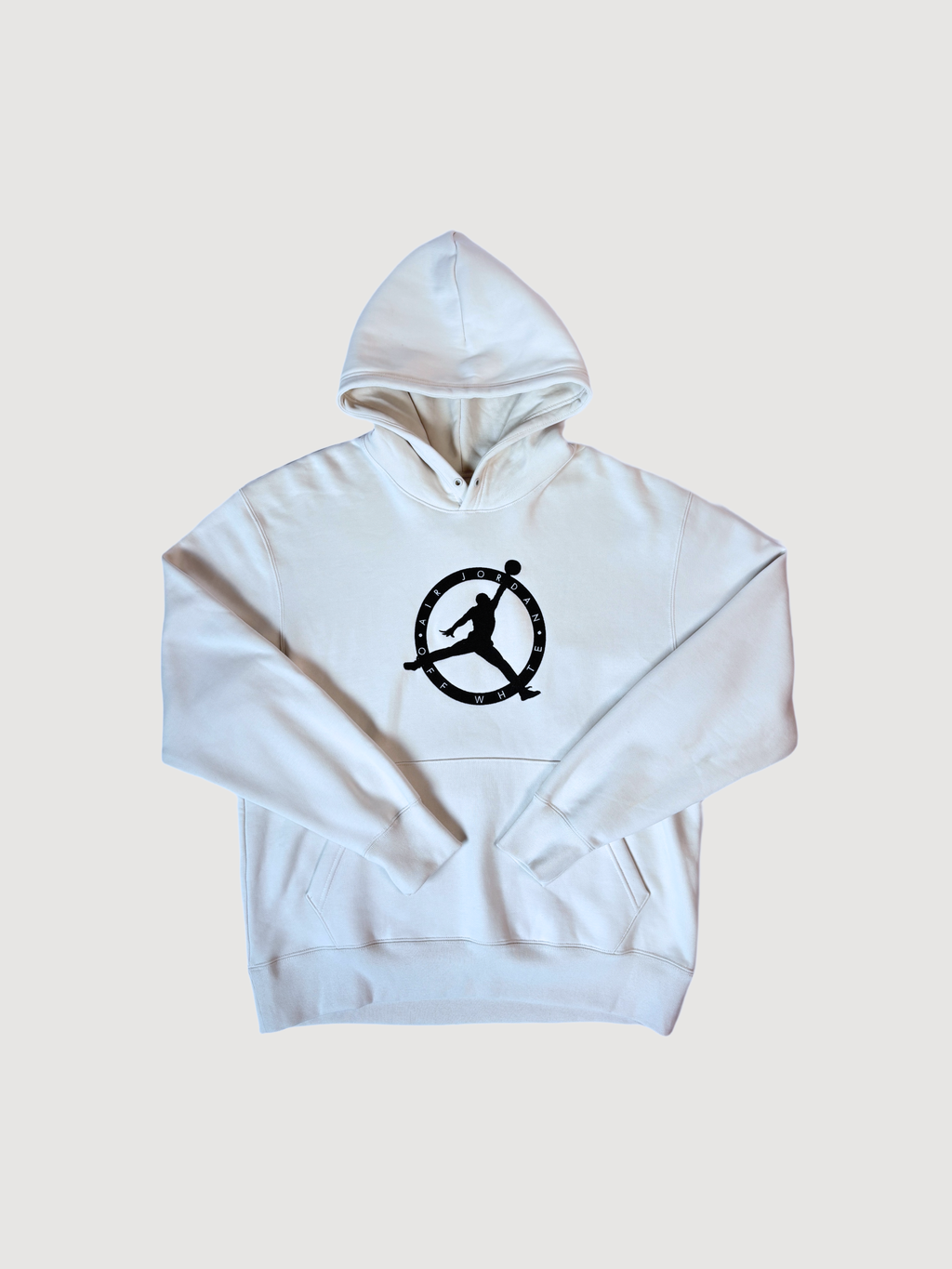 Jordan x Off-White Logo Hoodie Cream