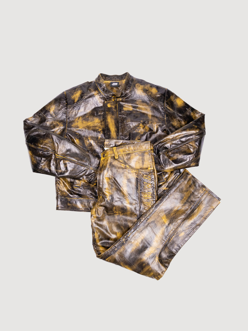 Can not be hidden leather Jacket