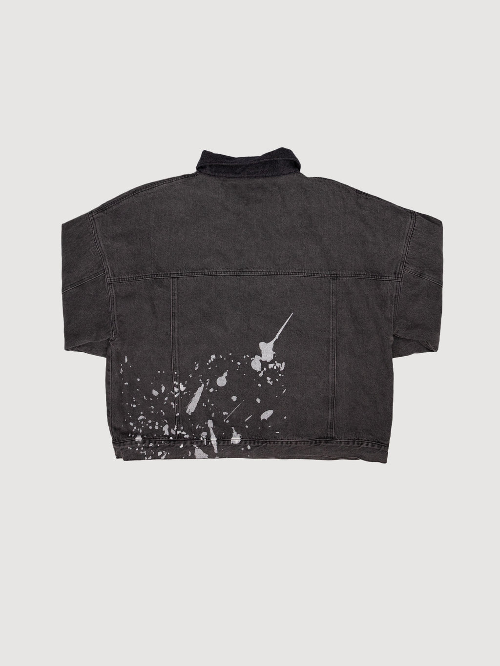 Ryoko Rain Charcoal Grey Paint Splatter Jacket 