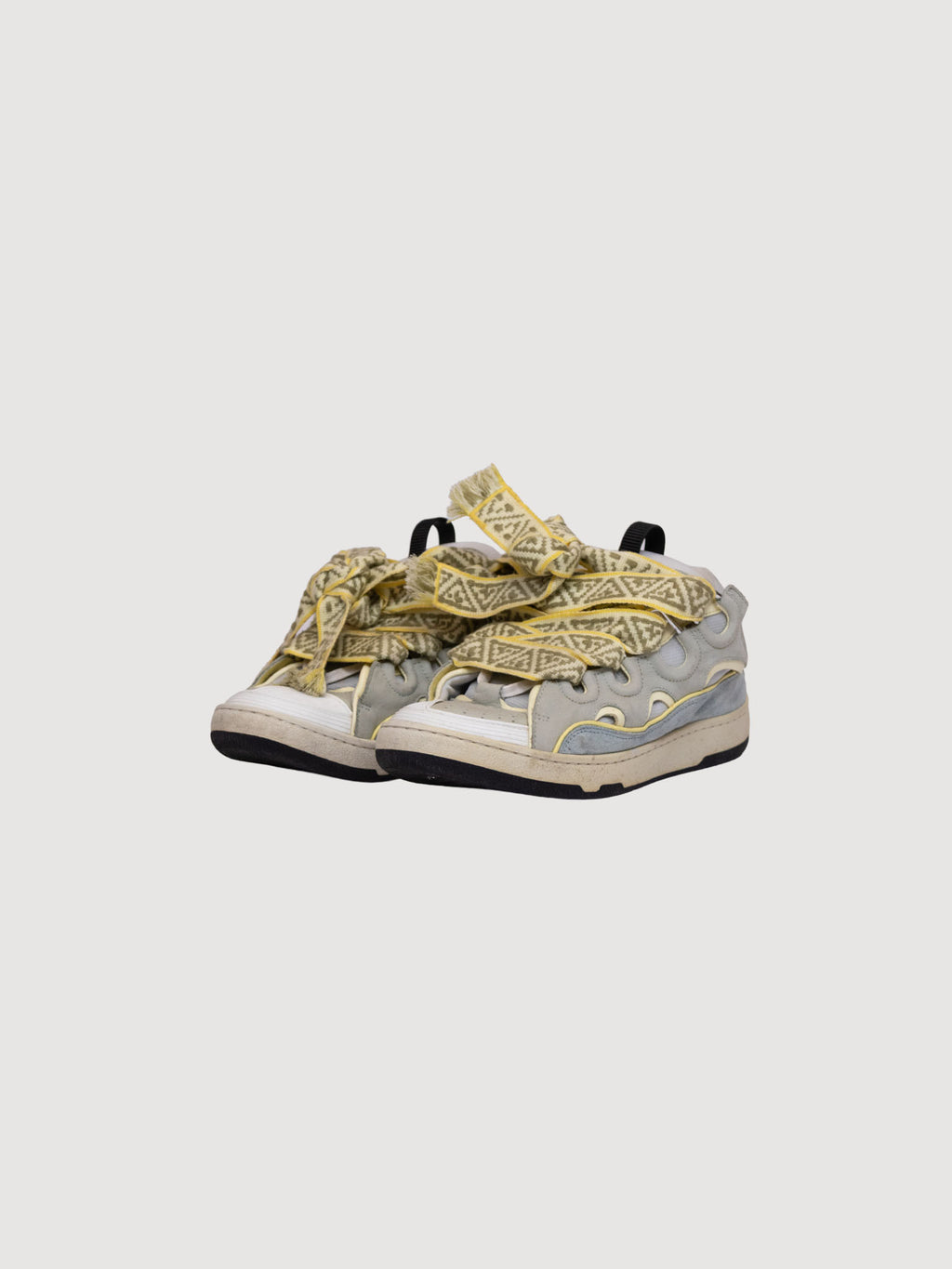 Lanvin Curb sneakers in a blue grey colorway
