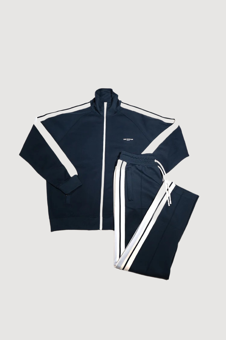 Technical Fabric Tracksuit With Bands