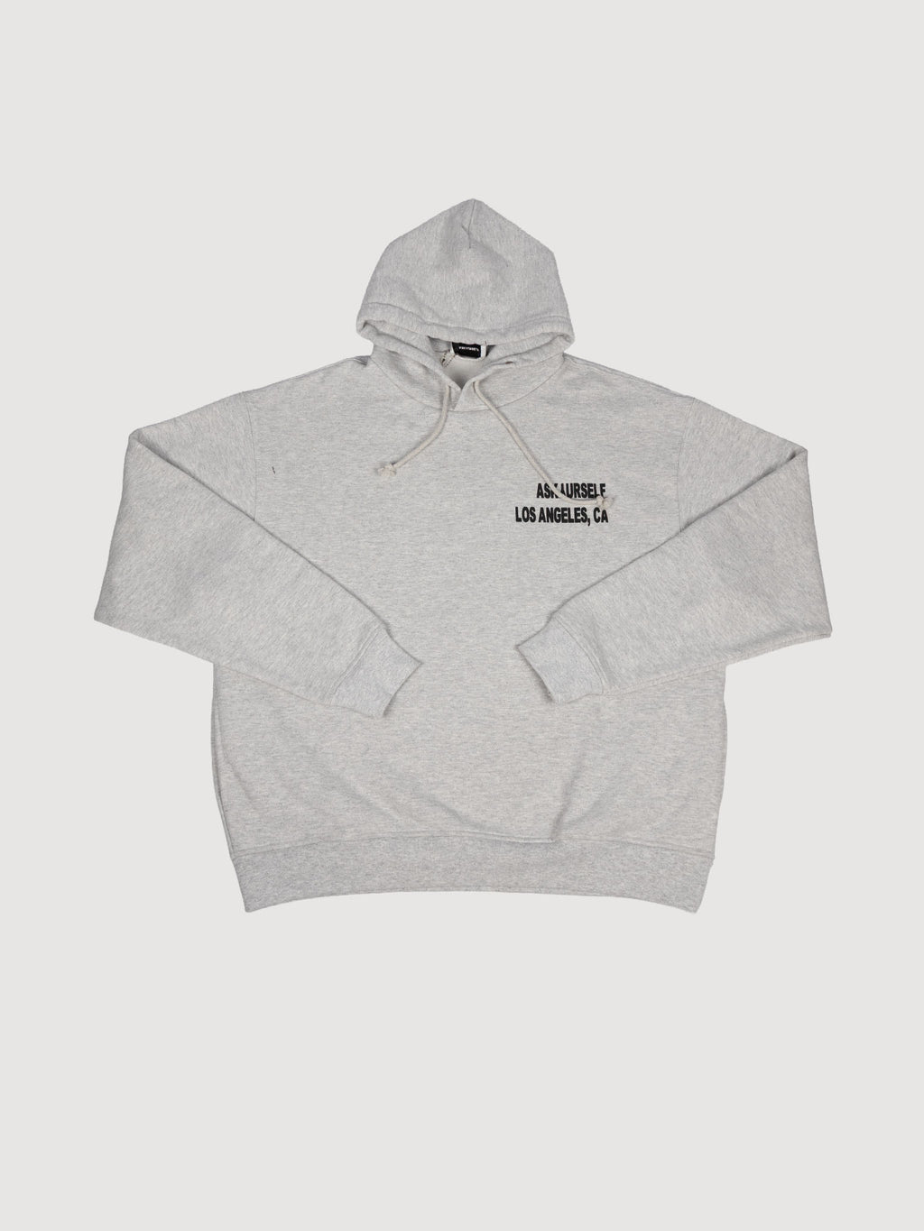 Logo Print Cotton Jersey Hoodie In Grey