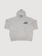 Logo Print Cotton Jersey Hoodie In Grey