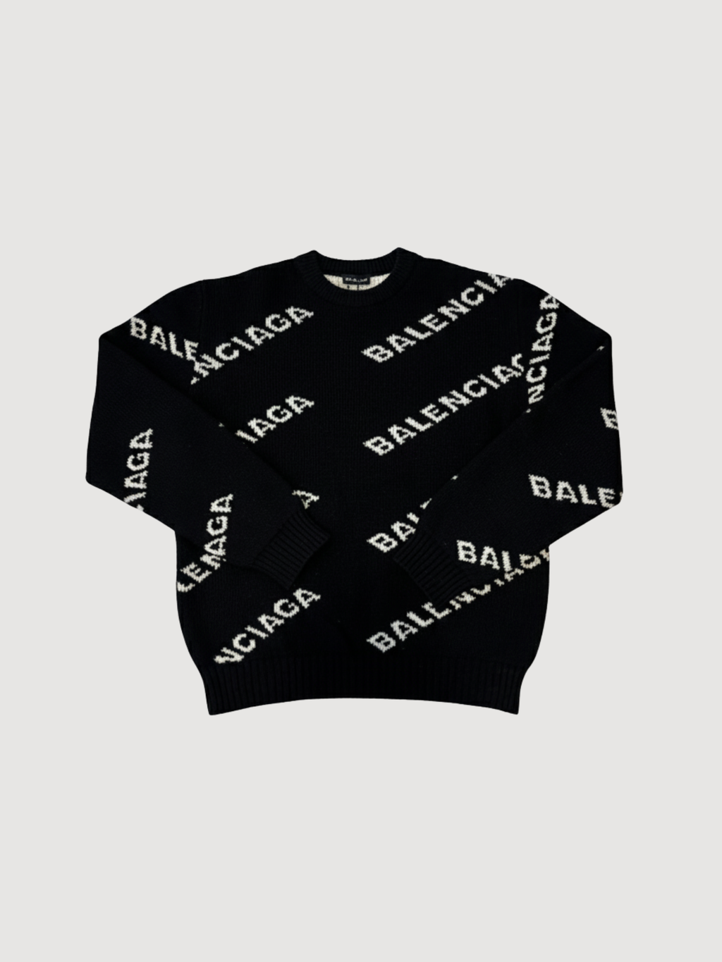 Balenciaga Allover Logo Knitwear