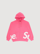 Supreme Big Logo Zip Up Hooded Sweatshirt