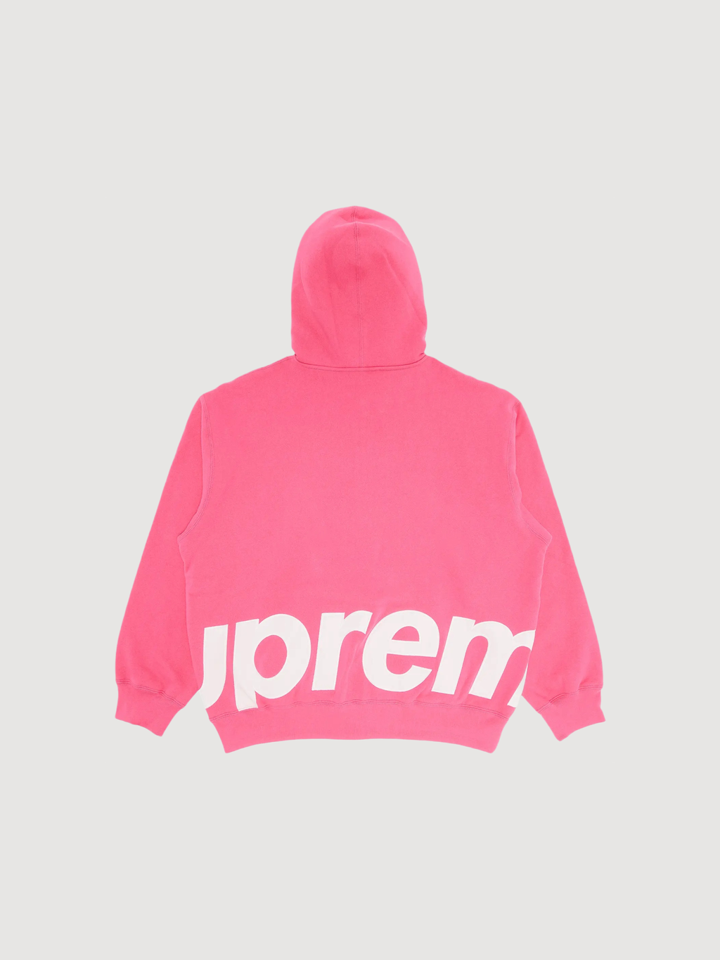 Supreme Big Logo Zip Up Hooded Sweatshirt