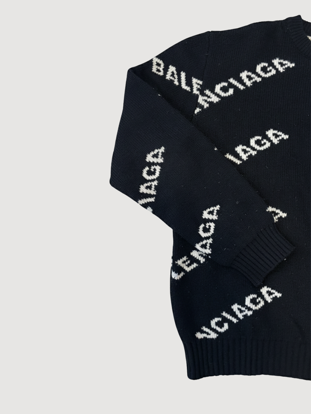 Balenciaga Allover Logo Knitwear