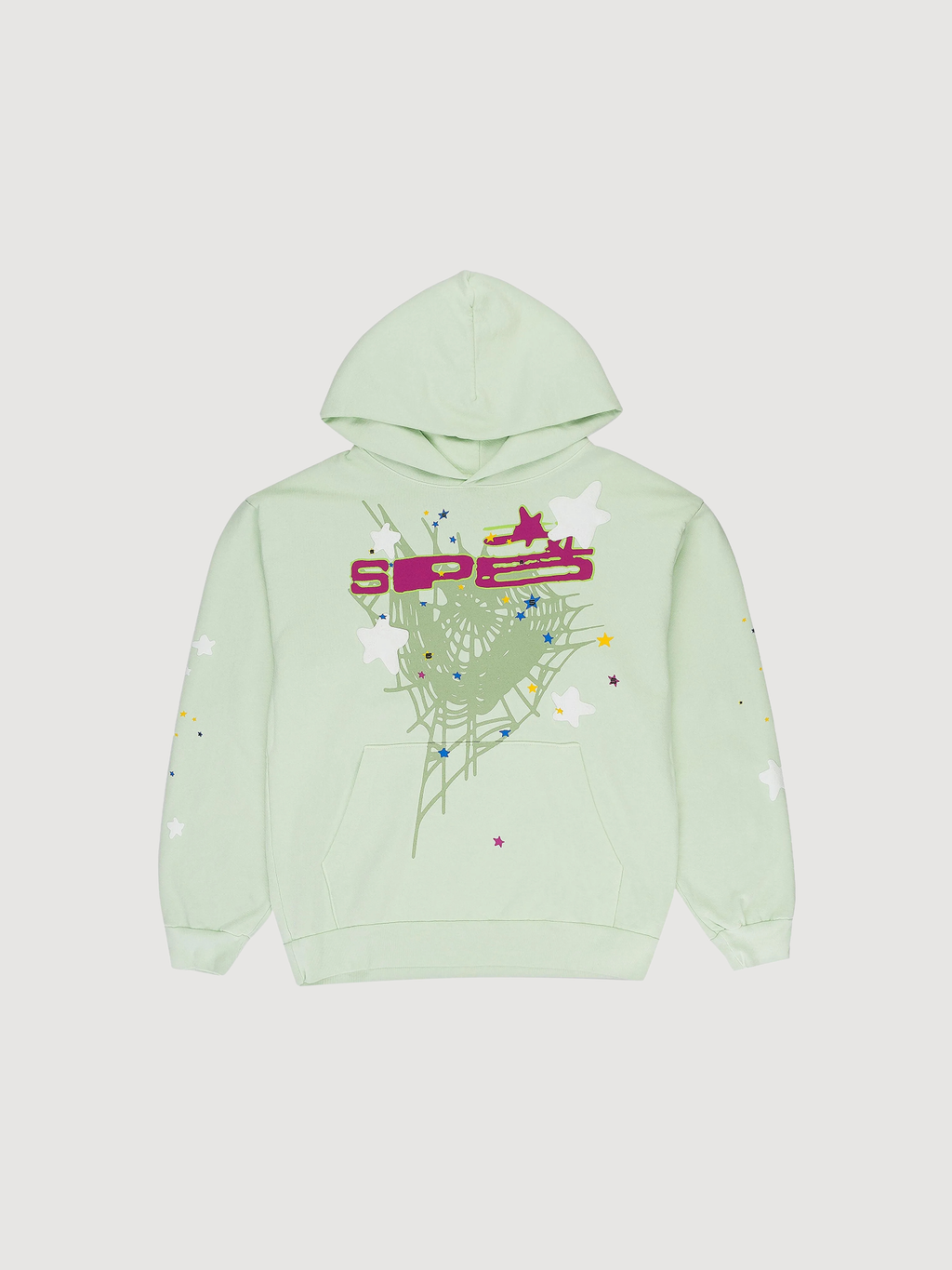 Sp5der graphic-print "Mint" hoodie