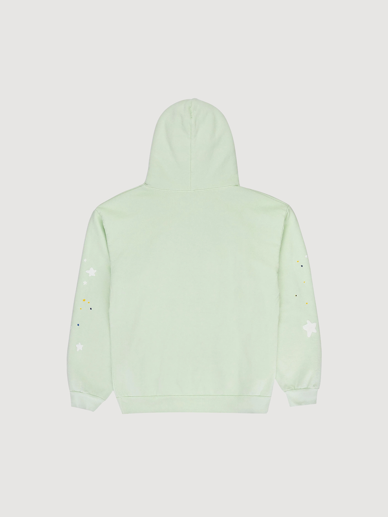 Sp5der graphic-print "Mint" hoodie