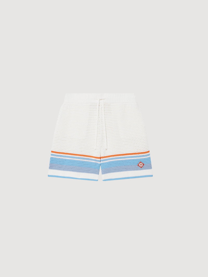 Cotton Tennis Short Sleeve Crochet Short