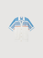 Cotton Tennis Short Sleeve Crochet Shirt