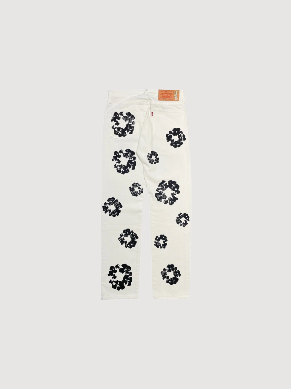 Denim Tears x Levi's wreath-print straight-leg jeans