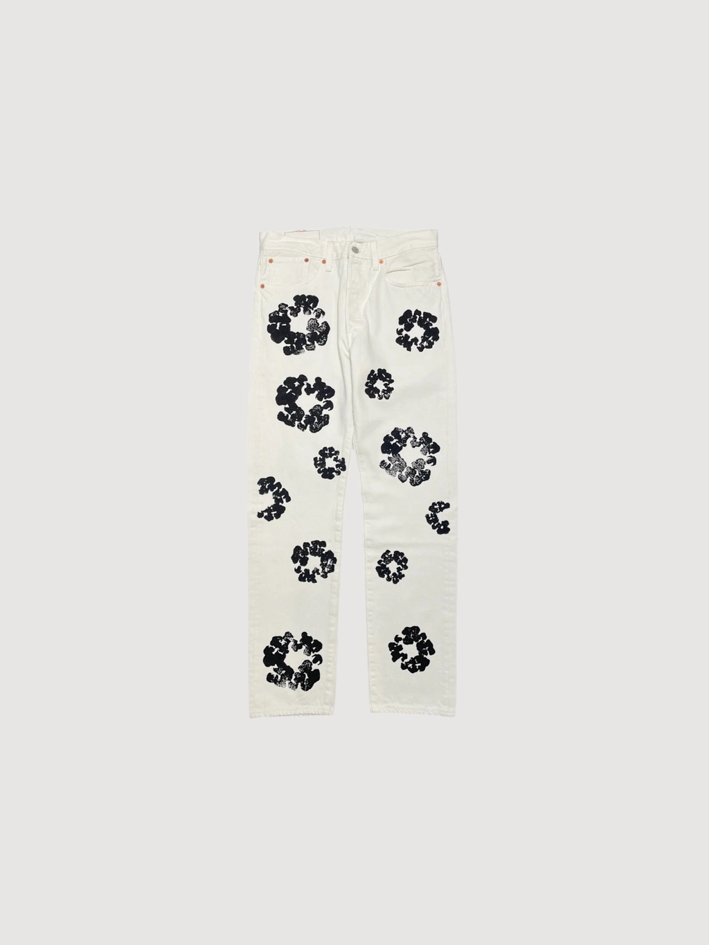 Denim Tears x Levi's wreath-print straight-leg jeans