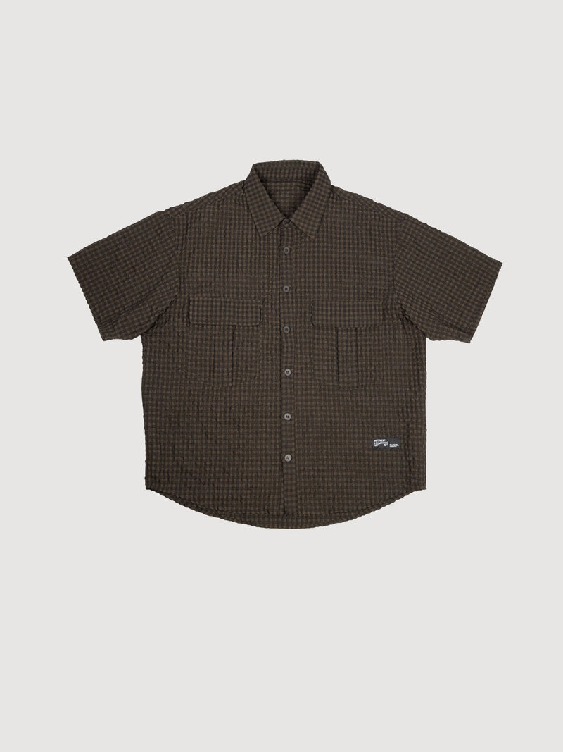 Checked shirt Brown