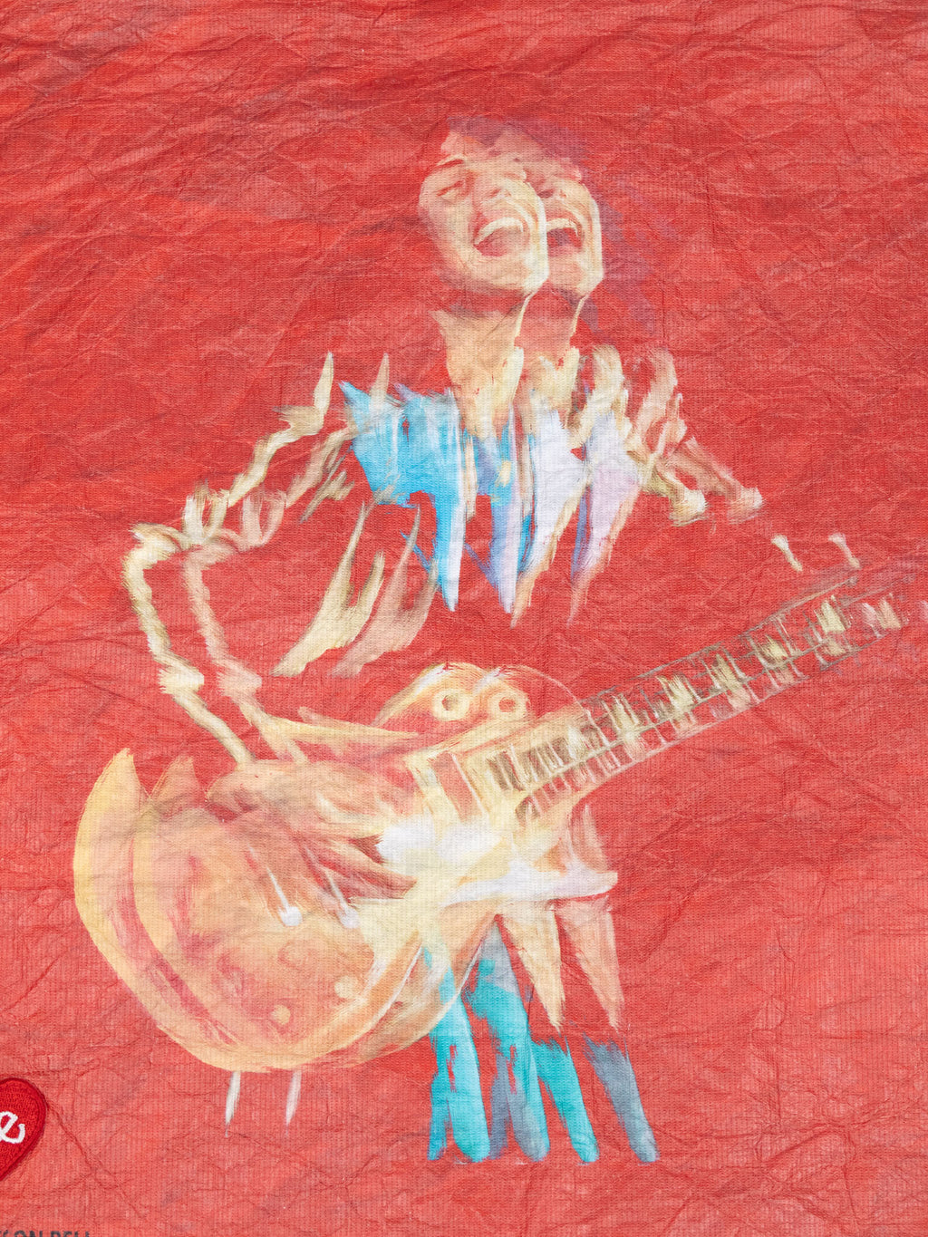 Unisex guitarist printed tyvek Jacket