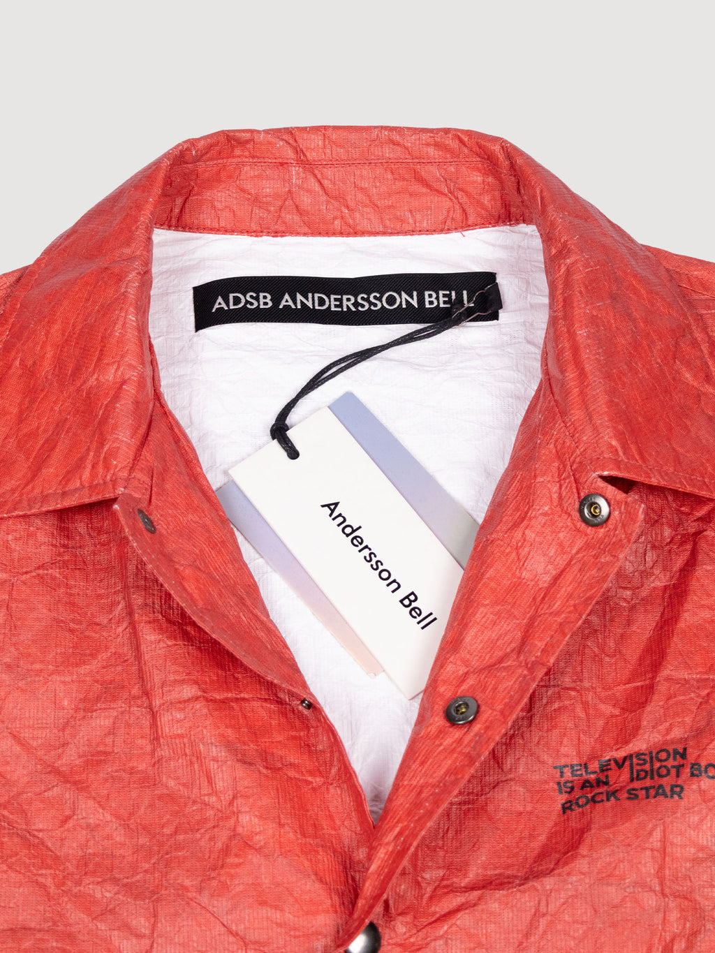 Unisex guitarist printed tyvek Jacket