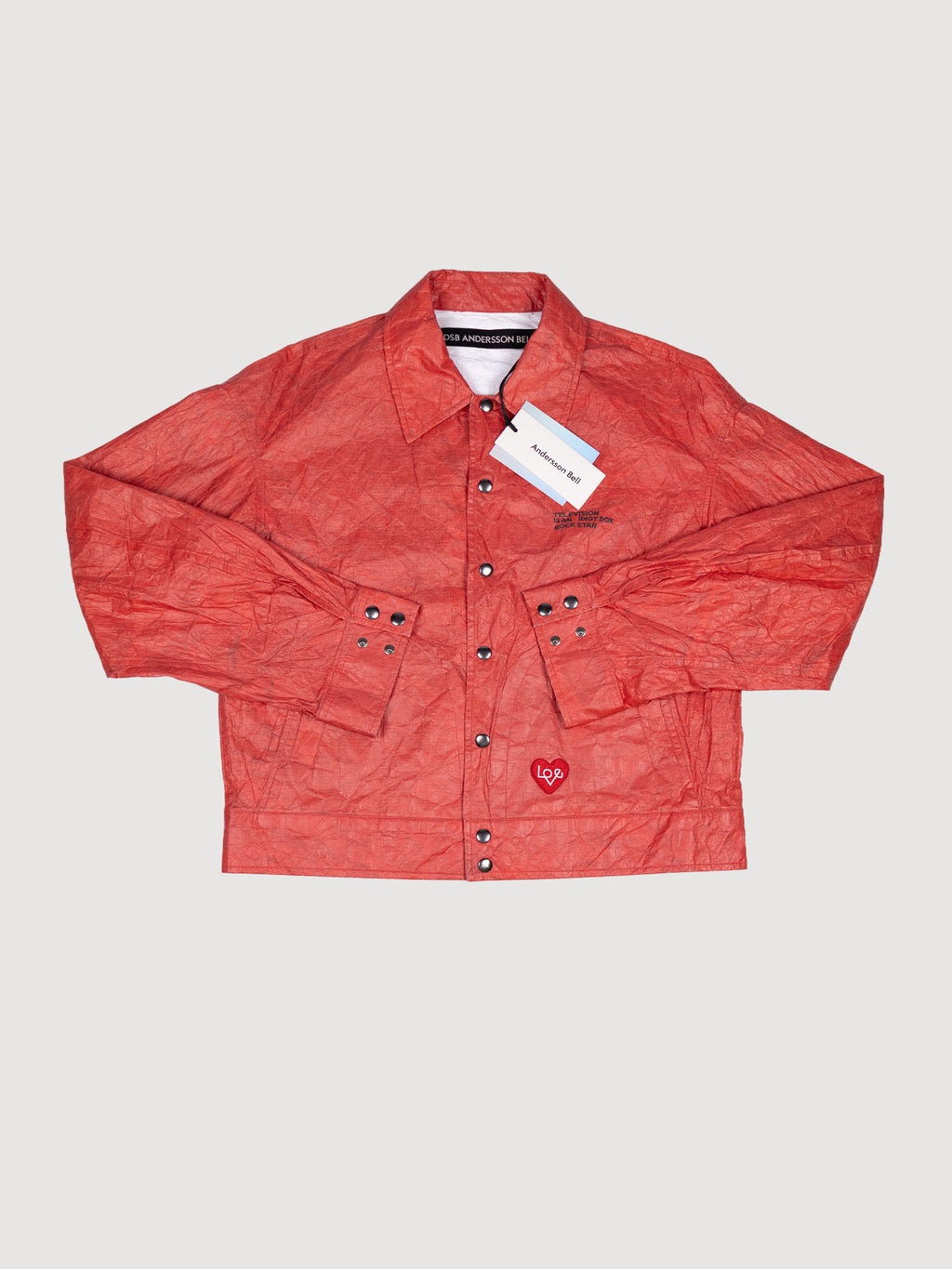 Unisex guitarist printed tyvek Jacket