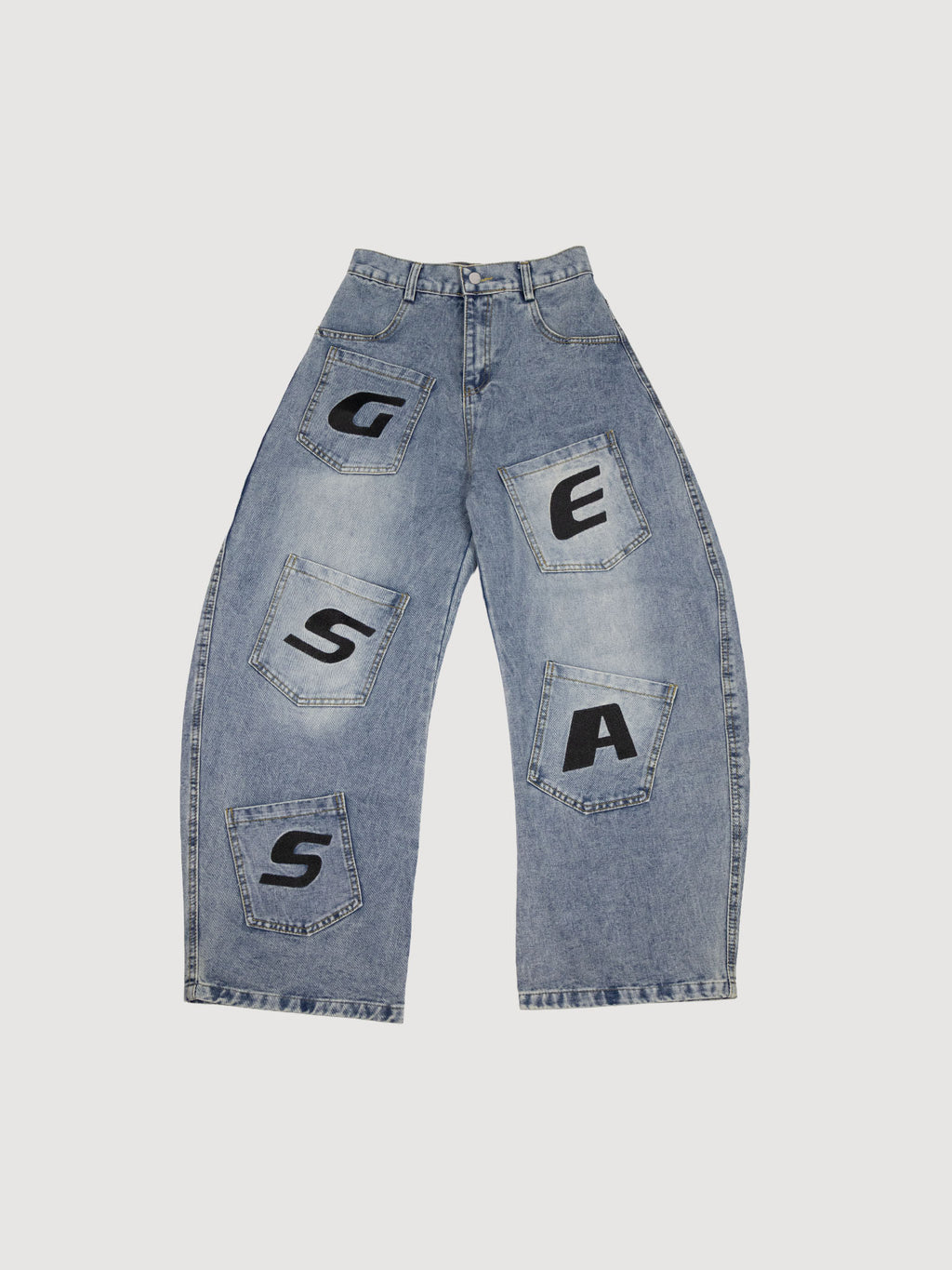 Balloon Letter Jeans