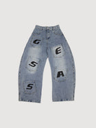 Balloon Letter Jeans