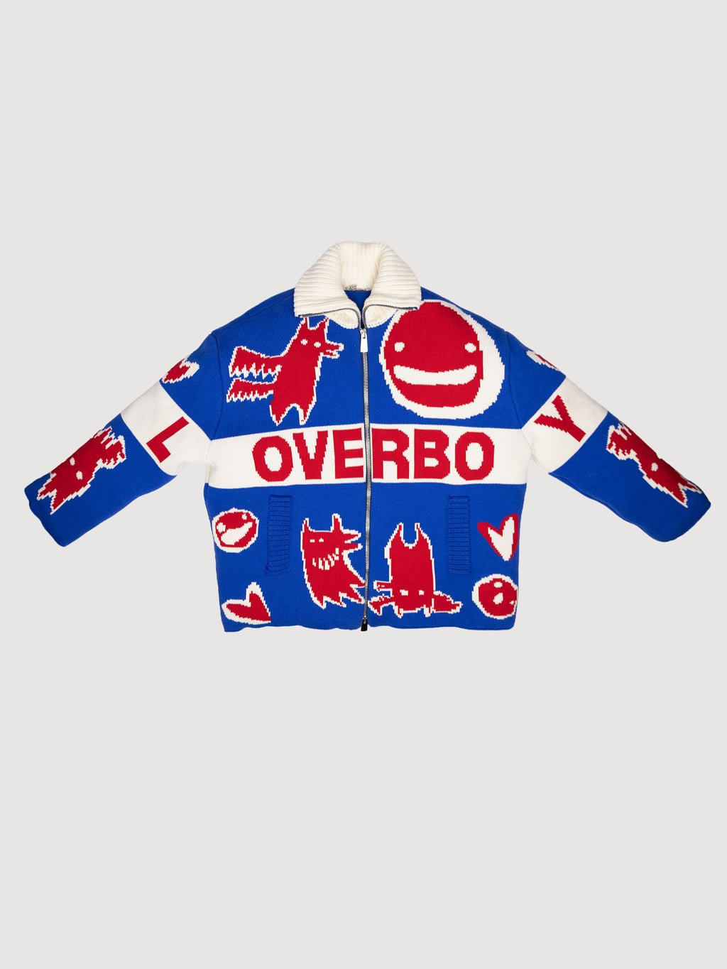 Charles Jeffrey Loverboy knitted puffer Jacket