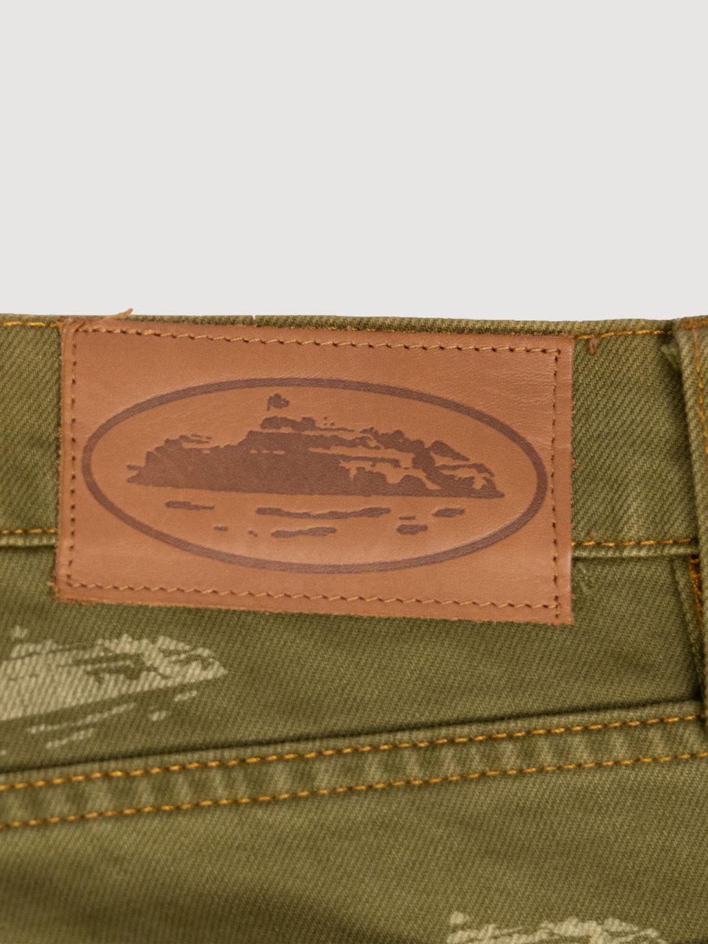 Corteiz Alcatraz Pattern Denim Jeans