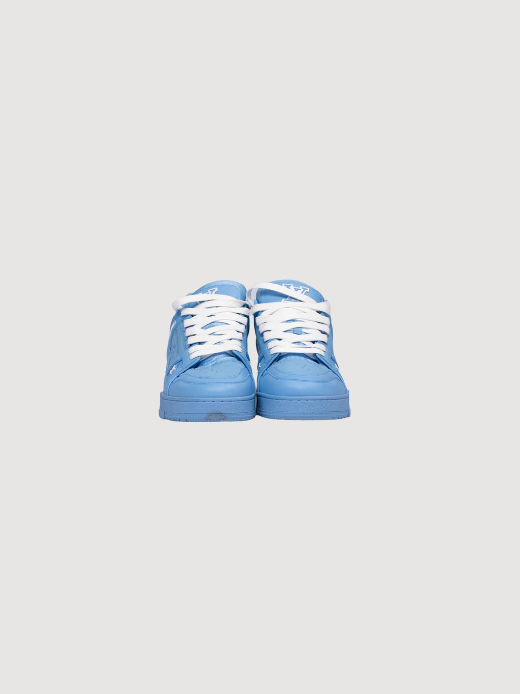 LV Trainer Blue Embossed Monogram Size 7