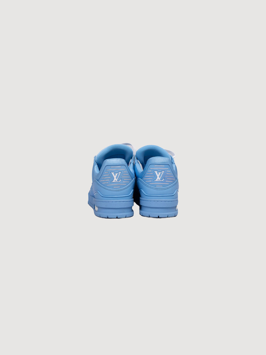 LV Trainer Blue Embossed Monogram Size 7