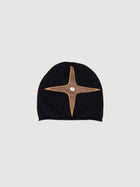 Cross Leather Patch Beanie