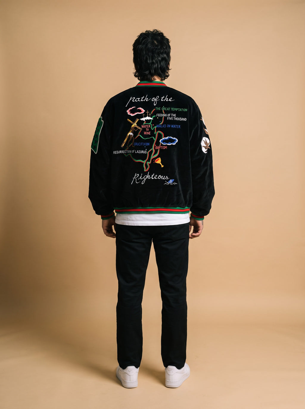 SAINT MXXXXXX x Sukajyan Reversible Bomber Jacket Black