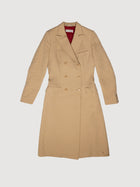 Beige Wool/Cashmere Mid Coat classic Dolce & Gabbana